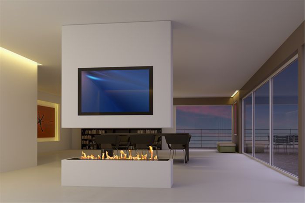 Modern Design Intelligent Ethanol Fireplace with remote control